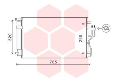 VAN WEZEL Конденсатор, кондиционер 83005153